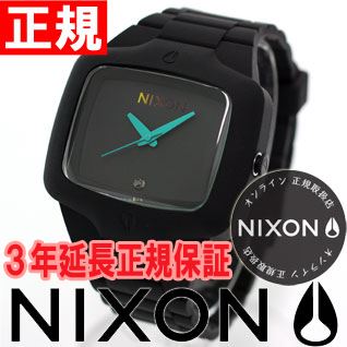 ★画期的なアイテム★ニクソン NIXON ラバー プレイヤー RUBBER PLAYER 腕時計 メンズ ブラック/ティール
