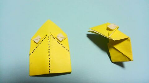 かんたん折り方 パクパクかえる 3 Origami Off And On たまには折り紙 楽天ブログ