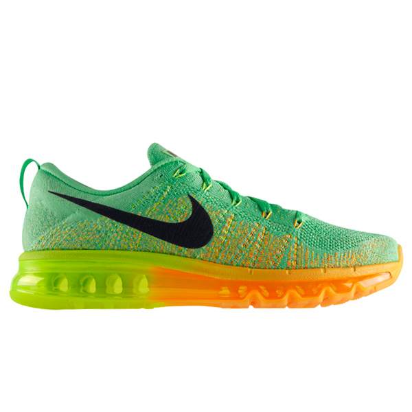 抜群の履き心地 Nike Flyknit Max ナイキ フライニット マックス Light Lucide Green Black Atomic Mango Volt 620469 300 Jf7265のブログ 楽天ブログ