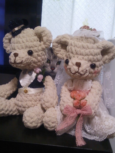 結婚式にとっておきの編みぐるみ ウェディングベア ２ 赤ちゃんのための手作り手編み小物 楽天ブログ