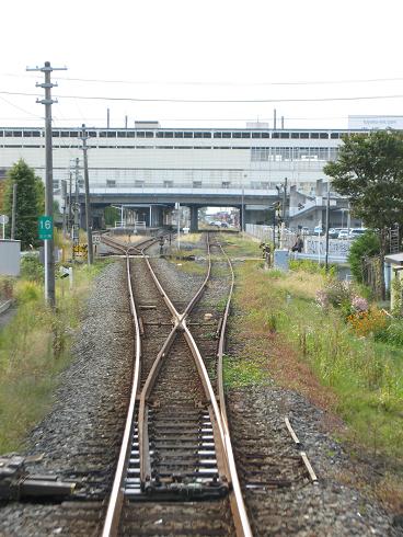 鉄道サボ 行先板】（表）新庄↔鳴子温泉↔小牛田（裏）白
