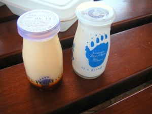 動物園プリンとヨーグルト