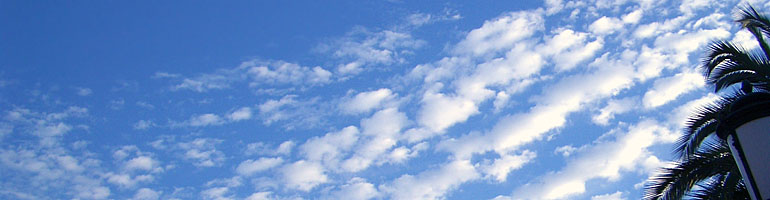 週末のお空は晴れ模様