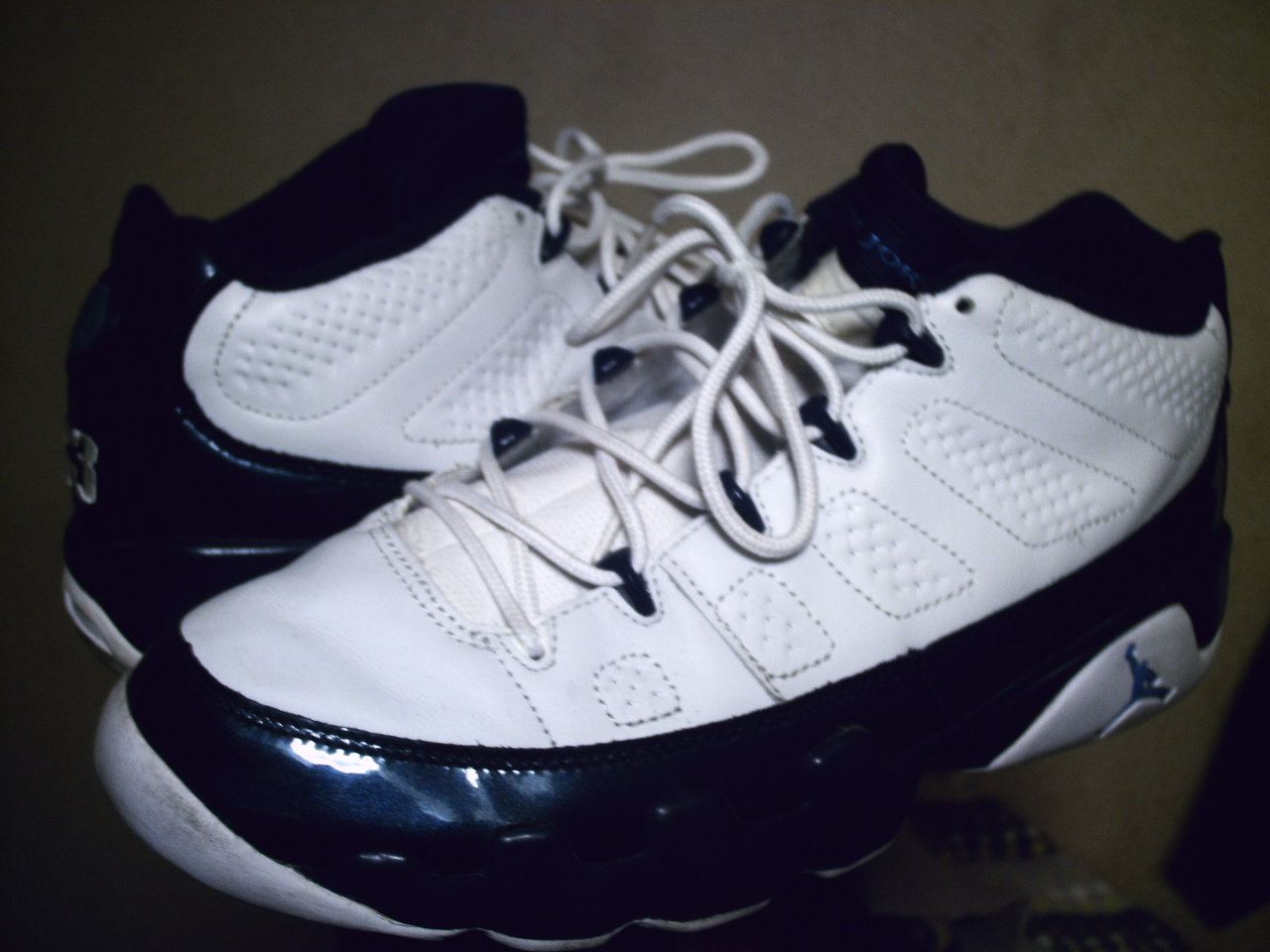 NIKE AIR JORDAN 9 RETRO LOW 「'02 復刻」 white/midnight navy