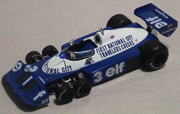 大人気好評1/43 ティレル P34 ピーターソン 1977 フロントオイルクーラー P34/2 ６輪車 Tyrrell 6-WHEELER フォード TYRRELL FORD フォード レーシングカー