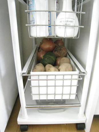 キッチンの収納見直し 根菜類の保管場所 Dainaの白いおうち 楽天ブログ