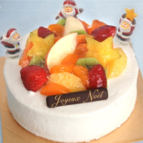 アランチャのクリスマスケーキの定番 一番人気は フルーツたっぷりの ハッピーサンタ アクセク スローライフ アランチャ流カフェ経営 楽天ブログ