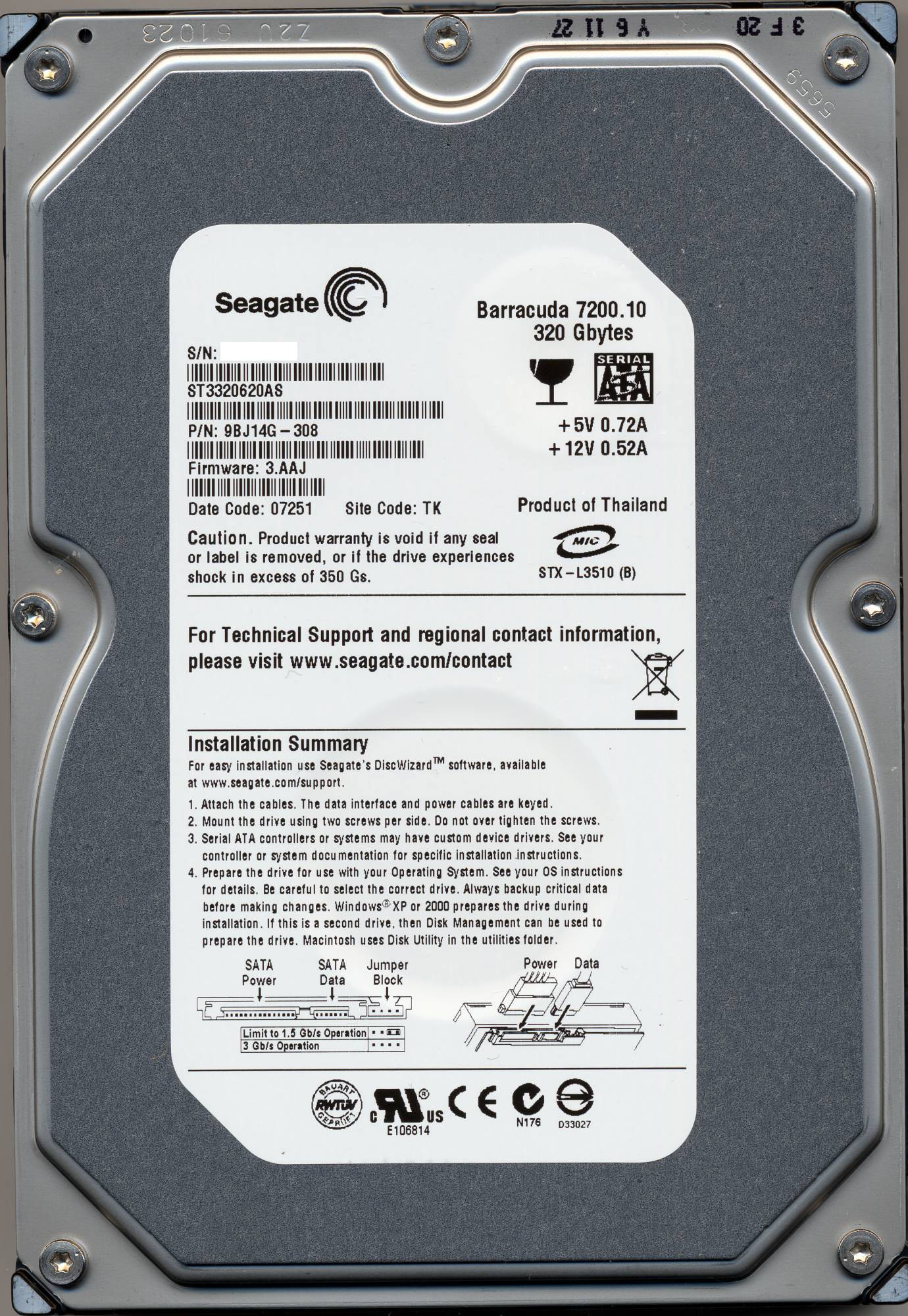 2TB SATA 6GB/s 7200回転 512N - パソコン周辺機器