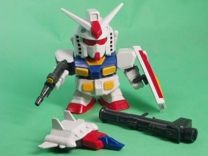 バンダイ BB戦士200 機動戦士ガンダム 仮組みレビュー