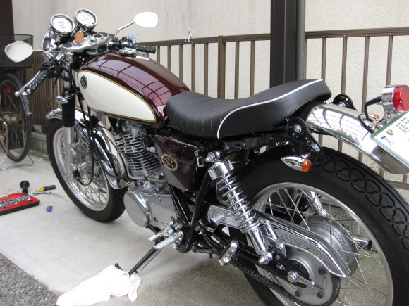 sr400 MAGURAセパハン WMトップブリッジ 鏡面加工 - その他