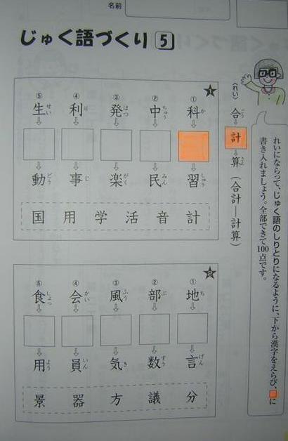 中学年の熟語力向上 学力テストで学力は向上するのだろうか ３ 漢字語力 ２ 日本の教育は これでよいのかな 楽天ブログ