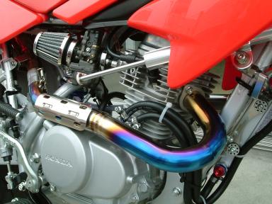 XR100モタード センター出しマフラー