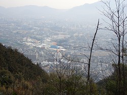 山科神社から稲荷山