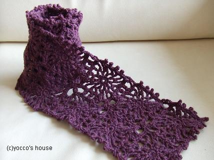 かぎ針編み モチーフ編みのマフラー Yocco S House 楽天ブログ