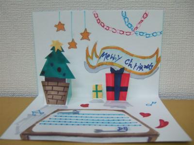 子供のクリスマスカード と アトリエのクリスマスデコレーション 堀本恵美子 ほりもとえみこ の写真日記 楽天ブログ