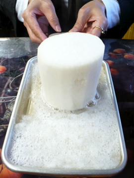 小縣家で大根おろし