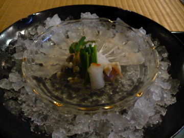 卯庵・あなごの刺身