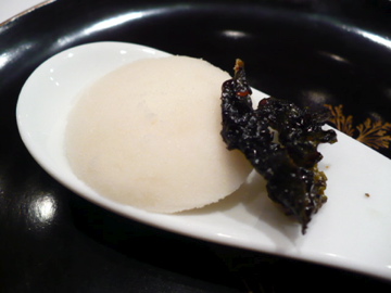 烏龍茶の飴炊きとシャーベット@開化亭サロン