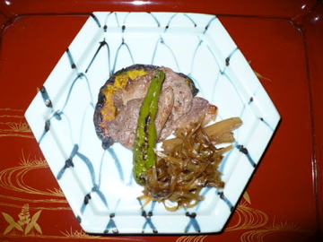 卯庵・猪肉焼き