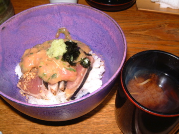 鰹のたたきとネギトロ@枝魯枝魯2007年7月