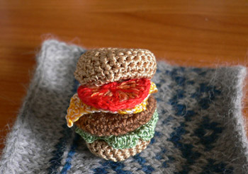 かぎ針編みでハンバーガー Nyonのハンドクラフトメモ 楽天ブログ