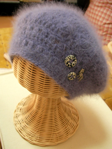 アンゴラスーパーでベレー帽編んじゃった!! | supple かんたん大人かわいい手編み - 楽天ブログ