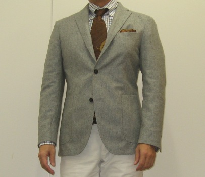 ライトグレーのジャケット。 | Berkeley st. shoes /clothes