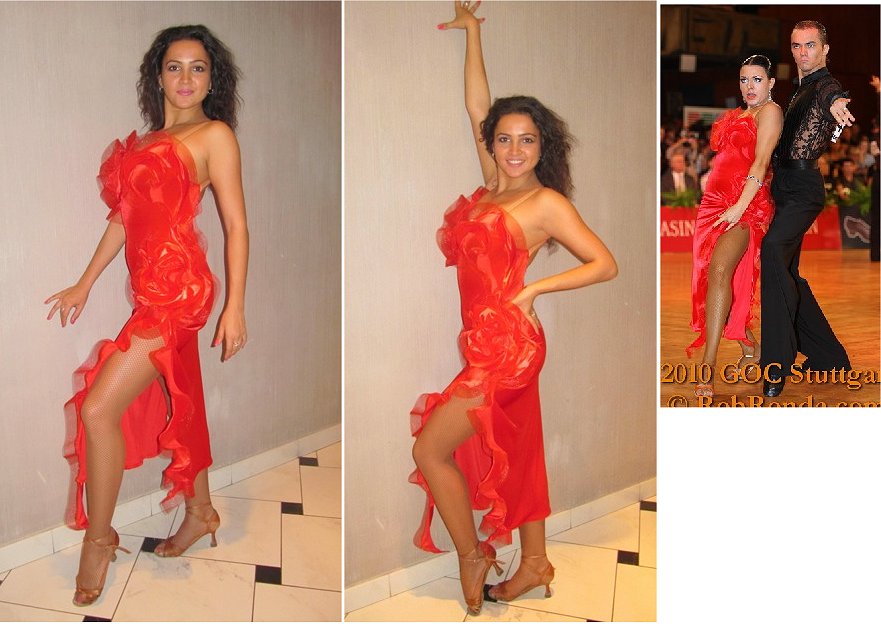 マリーナ・セルゲーエワ着用のロイヤルブルーと赤のラテンドレス Atelier Casablanca ダンスドレスの部屋- 楽天ブログ