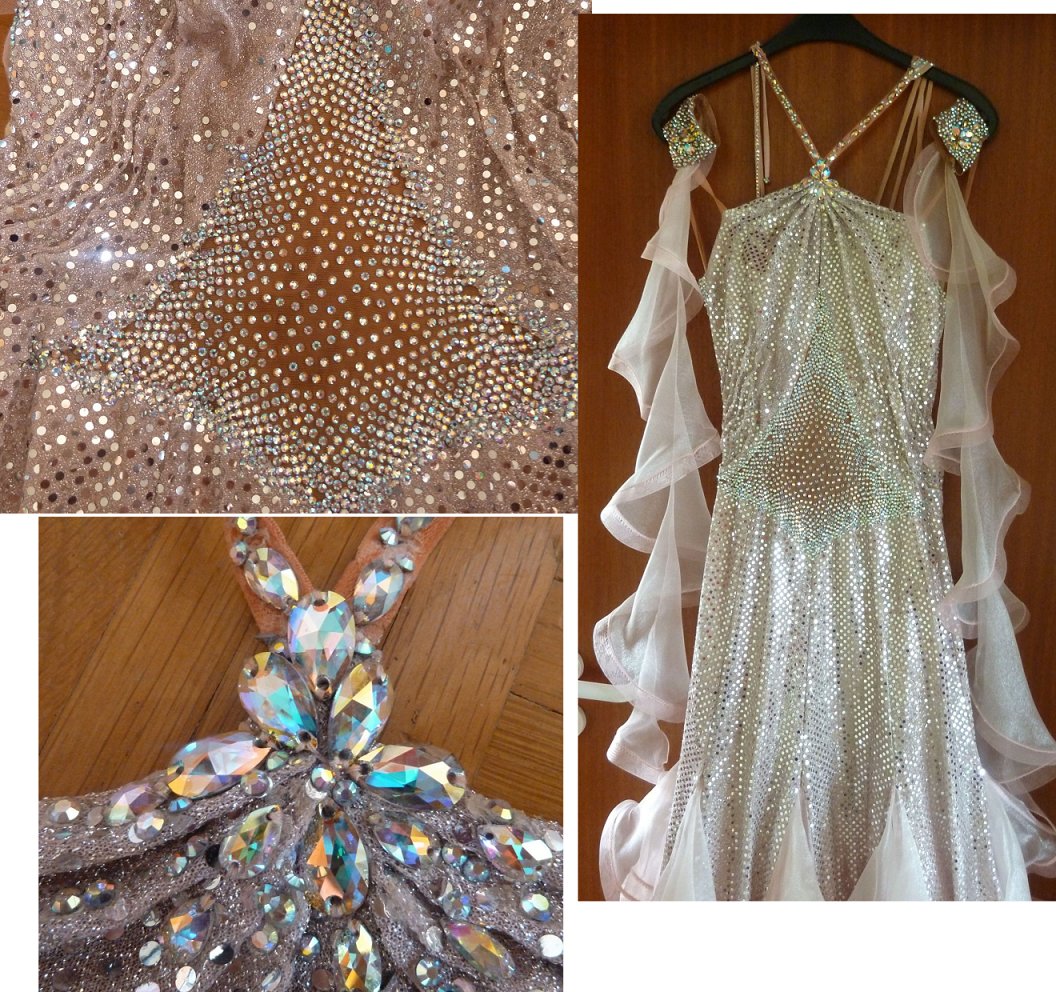 サピエルのピンクオーロラのモダンドレス(アレシア・ベッティ着用） | Atelier Casablanca -ダンスドレスの部屋－ - 楽天ブログ