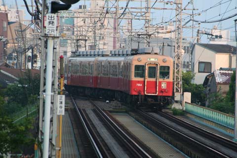 阪神・西大阪線・伝法駅・単線（２００７年８月５日）