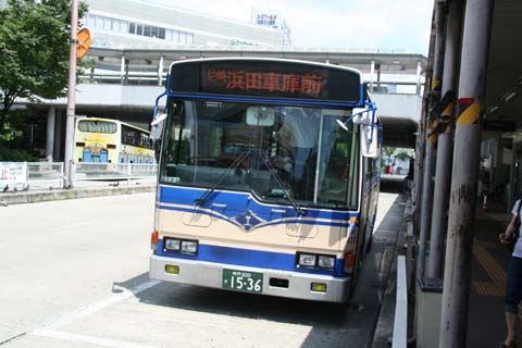 阪神バス・野田駅前バス停（２００９年８月２日）