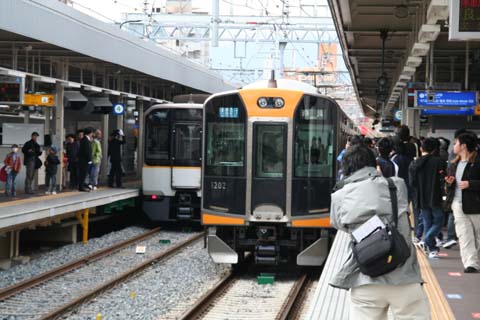 阪神・阪神なんば線・尼崎駅・なんば線ホーム（２００９年３月２０日）