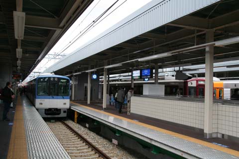 阪神・阪神本線・尼崎駅・５番線ホーム（２００９年３月２０日）