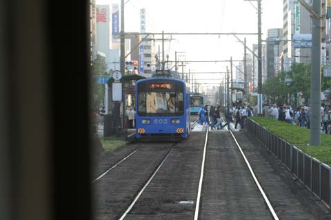 いっぱいいる阪堺線電車（２００７年１０月２１日）