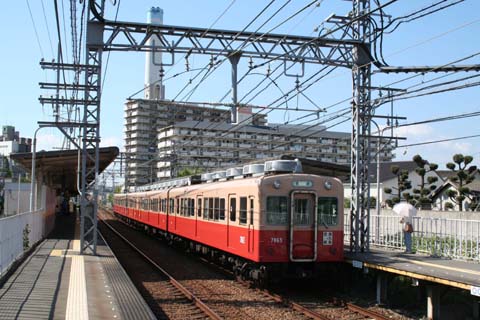 阪神・西大阪線・福駅ホーム（２００７年８月１５日）