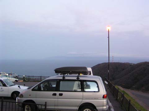 函館山山頂展望台（下北半島を望む）