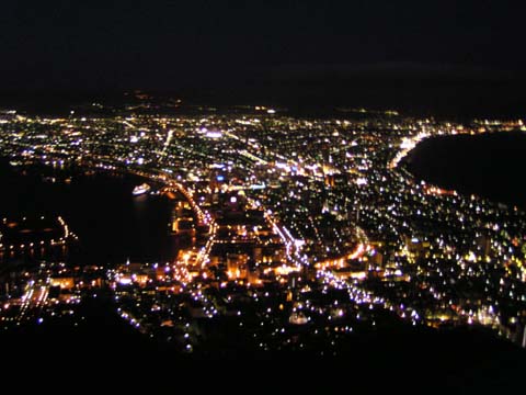函館山山頂展望台（函館市内を望む）夜景