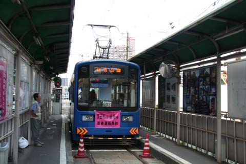 阪堺・上町線・天王寺駅前（２００９年７月４日）