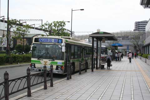 大阪市営バス２９Ａ系統・堺駅西口バス停（２００７年１０月７日）