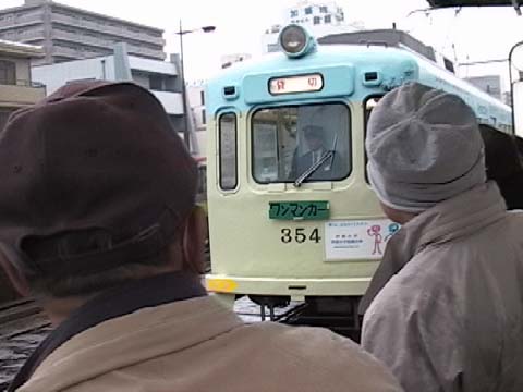 阪堺イベント・ほろ酔い電車・出発（２００７年１２月２２日）