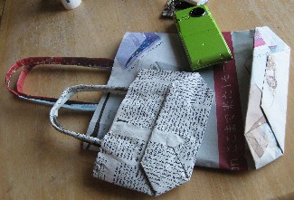 新聞紙で作る紙袋 簡単作り方 晴れ ときどき手作り 楽天ブログ