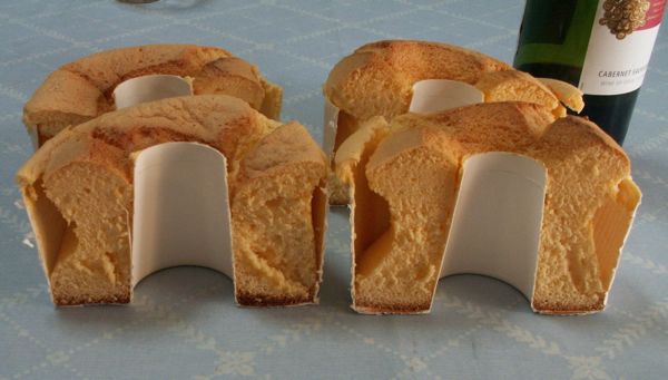 紙製シフォンケーキ型を使って試作 おままごと 楽天ブログ