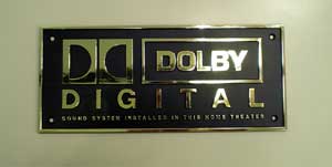 DOLBY DIGITALロゴ ウォールプレートが入荷しました。（ホームシアター 