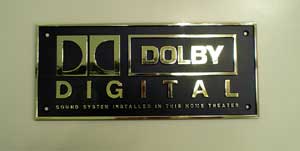 DOLBY DIGITALロゴ ウォールプレートが入荷しました。（ホームシアター