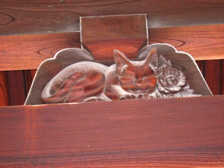 四天王寺左甚五郎の猫.JPG