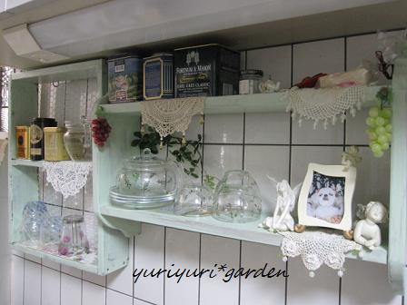 キッチンを楽しく♪ - 優しい時間～flower&green～ - 楽天ブログ（ : 【おうちカフェ計画】お洒落で便利なキッチン棚と小物