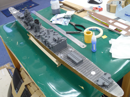 1/200 R/C 軽巡 大淀の造船状況 | ペーパークラフト（紙模型）を作ろう