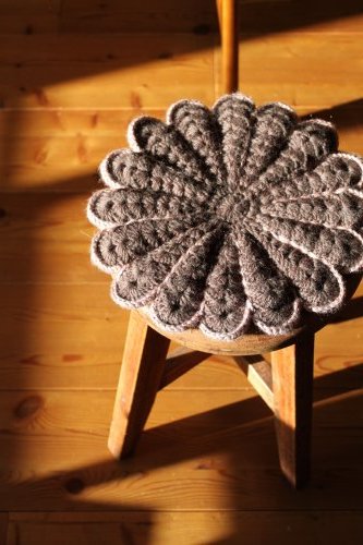 レトロな丸椅子カバーを編みました・ハンドメイド | こりす堂 - 楽天ブログ