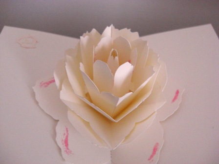 薔薇の花のポップアップカード ポップアップカードfun 楽天ブログ