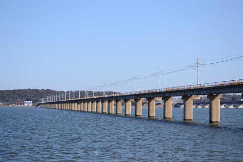 鹿島線 長さ1236mの北浦橋梁を渡る 鉄道写真の旅 楽天ブログ